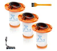 ZR009014 - Filtros HEPA de repuesto para aspiradora inalámbrica Rowenta X-Force Flex 13.60 12.60 14.80 16.60, juego de 3 filtros con herramienta de limpieza, número de pieza ZR009014