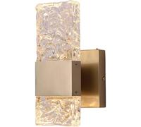 ZR98US 10W Lights Fixtures Chrome Finish and Glass Crystal lampshade Compatible with Bedroom Kitchen Stairs Wall Lamps, Chandelier