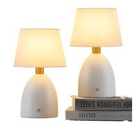 ZR98US 2-Pack Cordless Desk Lamp, Rechargeable Battery Powered Night Light for Bedroom & Camping (Black)