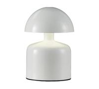 ZR98US 3-Way Dimmable Cordless Mushroom Table Lamp, Touch Control with Night Light and Reading Modes (Silver)