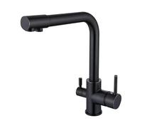 ZR98US 3 Way Kitchen Filter Tap - ° Swivel Mixer Tap for Sink - 1 Hole 3-in-1 - Compatible with Water Filters - Ideal for Kitchen Use