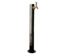 ZR98US 304 Stainless Steel Vertical Garden Water Column, Freestanding Hose Stand with Faucet, Decorative Water Fountain for Irrigation and Watering