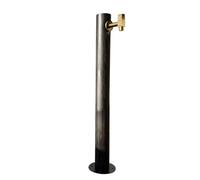 ZR98US 304 Stainless Steel Vertical Garden Water Column, Freestanding Hose Stand with Faucet, Decorative Water Fountain for Irrigation and Watering