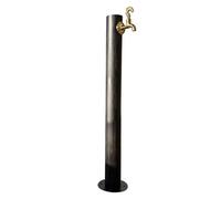 ZR98US 304 Stainless Steel Vertical Garden Water Column, Freestanding Hose Stand with Faucet, Decorative Water Fountain for Irrigation and Watering