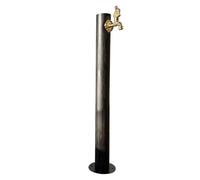ZR98US 304 Stainless Steel Vertical Garden Water Column, Freestanding Hose Stand with Faucet, Decorative Water Fountain for Irrigation and Watering