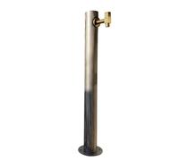ZR98US 304 Stainless Steel Vertical Garden Water Column, Freestanding Hose Stand with Faucet, Decorative Water Fountain for Irrigation and Watering