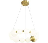 ZR98US Acrylic Hanging Lamp Full Copper Base Dining Bar Pendant Light Western Restaurant Study Model Room Decorative Chandelier