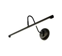 ZR98US Aluminum Mounted Light, Black Cylindrical Tube with Acrylic Sconces for Bathroom Living Room Wall Lamp(57cm/22.4in)