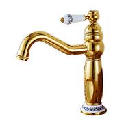 ZR98US Bathroom Faucet, ° Swivel Brass Sink Tap, Hot and Cold Water Single Handle High Faucet