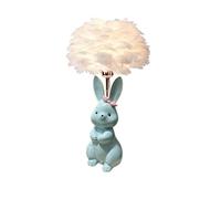 ZR98US bedrooms Lamps for Living Room Tulip Bedroom Bedside Atmosphere Light Feather Table Lamp Rabbit Shape Night Light(Color:A,Size:)