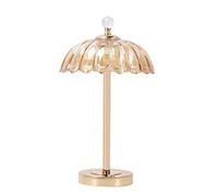 ZR98US Bedside Can Be Used To Charge Mobile Phones (USB Interface), Touch Control Crystal Lamp Decorative Shade Table Lamps For Living Room Color Champagne Gold,