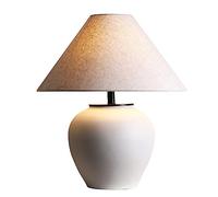 ZR98US Bedside for Bedroom lampsNew Chinese -Style Minimalist Retro Ceramics Table Lamp Villa Clubhouse Porch Decoration(Color:A,Size:)