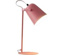 ZR98US Bedside Wrought Iron Nightstand Light Illumination Desk Lamp Table Lamps for Living Room (Color Pink, Size : Push Button Switch)