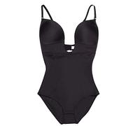 ZR98US Black Camisole Shapewear for Women Thongs Underwear U Plunge Bodysuit Tummy Tuck Body Shaper Wedding Dresses