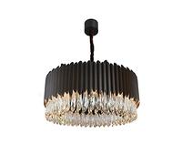ZR98US Black,E12 Classic Empire Style Farmhouse Crystal Chandelier Ceiling Light Compatible with Living Foyer Dining Room Hallway Bedroom,Ceiling