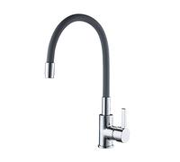 ZR98US Brass Faucet Kitchen Faucet Waterfall Kitchen Basin Mixer Tap SP-Type Kitchen Faucet Rotate Easy Where You Need it with Hot and Cold Water Pipes/E (a)
