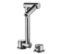 ZR98US Brushed Stainless Steel Kitchen Mixer Tap - Single Lever Mono Sink Faucet for Front Window Kitchen Use