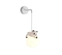 ZR98US Cartoon Animals, Nordic Globe Light 3-Color Dimmable Wall Lamp for Boys Girls Room Living Room(Bear)