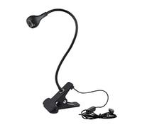 ZR98US Clip Holder Desk USB Flexible Table Lamp Book Light for Bedroom Living Room Decoration Home Bedside Lamp(Black)
