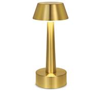 ZR98US Cordless Touch Portable Small Table Lamp, Battery Powered, Rechargeable 3 Way Dimmable Metal Restaurant Terrace Bar Suitable for Living Room, Dormitory, Office,(Swan Gold)