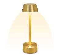 ZR98US Cordless Touch Portable Small Table Lamp, Battery Powered, Rechargeable 3 Way Dimmable Metal Restaurant Terrace Bar Suitable for Living Room, Dormitory, Office,(Tall Swan Gold)