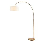ZR98US Corner ARC Iron with Fabric Adjustable Lampshade Standing Reading Lamp Bedrooms Office Floor Lamps For Living Room Color A, Size