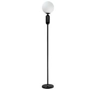 ZR98US Corner European Style Reading Light with Sturdy Marble Base Standing Lamp Glass Lampshade Floor Lamps for Living Room