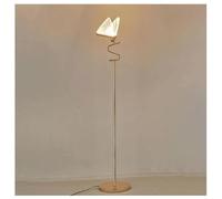 ZR98US Corner Metal Butterfly Shaped Acrylic Lampshade Standing with Galvanized Base High Pole Lamp Floor Lamps for Living Room (Color : A)