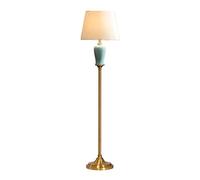 ZR98US Corner Metal Ice Cracked Ceramics Bedroom Lamp Bedside Standing Light Floor Lamps For Living Room Color : Foot sw