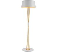 ZR98US Corner Metal Standing Light Heads Tall Fabric Lampshade High Pole Lamp Floor Lamps for Living Room (Color : White)