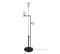 ZR98US Corner Nordic Iron with 3 Heads Frosted Glass Lampshade Light Marble Base Standing Lamp Foot Floor Lamps for Living Room