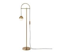 ZR98US Corner Nordic Iron with Glass Lampshade Standing Lamp Tall Pole Light Bedroom Floor Lamps for Living Room