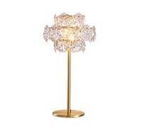ZR98US Crystal Bedroom Bedside Lamp Light Luxury Romantic Ornaments Nordic Nightstand Table Lamps for Living Room, 35 * 68cm