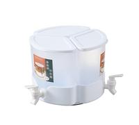 ZR98US Drink Dispenser ° Rotating Cold Kettle with Faucet 3 In1 Refrigerator Fruit Teapot Lemonade Bottle Ice Water Juice Bucket Easy Dispensing