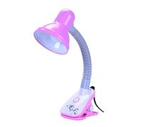 ZR98US Eye Protection College Dorm Office Table with Clamp Desk Lamps for Bedrooms Living Room Reading Lamp Home Bedside Lamp(Pink)