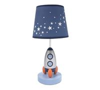 ZR98US Fantasy Space Rocket Table Lamp - Blue/Silver, Perfect for Living Room and Dormitory