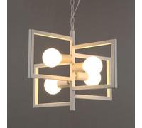 ZR98US Fixtures Chandelier Ceiling Hanging Suspension Lamp Vintage Industrial Cage Finished Metal 3-Light Farmhouse Painted for Restaurant Bar Living Room/Black/Black