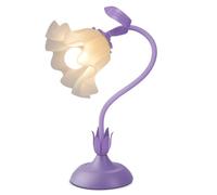 ZR98US Floral Table Lamp with Adjustable Gooseneck, 3 Color Temperatures, E26 LED Office, Reading Suitable for Living Room, Dormitory, Office,(Purple)
