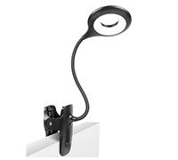 ZR98US for Living Room USB Rechargeable Eye Protect Book Light Reading Touch Control Clip Table Desk Lamp Home Bedside Lamp(Black)
