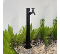ZR98US Freestanding Stainless Steel Vertical Garden Water Column with Faucet, Outdoor Tap, Frost Hose Bib Extender
