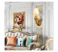 ZR98US French Baroque Horse Decoration Copper Lamp Bedside European Wall Indoor Luxury Chandelier