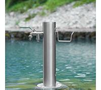 ZR98US Garden Water Column with Faucet, Freestanding Outdoor Hose Stand, Metal Water Fountain Hydrant for Irrigation and Washing