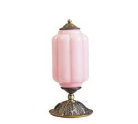 ZR98US Glass Touch Table Lamp, 3-Way Dimmable, with USB C+A Charging Port, Bedroom Bedside Essential, Including Suitable for Living Room, Dormitory, Office,(Pink)