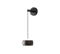 ZR98US Globe Hanging, Acrylic Light 3-Color Dimmable Wall Lamp for Hallway Island Bedroom Bedside(Black Rubbed Copper)