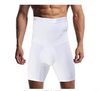 ZR98US High Waisted Shapewear for Men Compression Tummy Control Shorts Boxer Briefs Body Shaper Thigh Slimmer Underwear