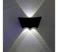 ZR98US Indoor Black Matte Finish Die-Cast Aluminum Mount Energy-Saving Outdoor Wall Lamp IP65 Waterproof and Light, Chandelier