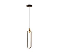 ZR98US Indoor Pendant Light, Morden Hanging Lamp 3 Color Dimmable Chandelier for Bedroom Living Room(Black Round)