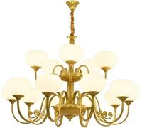 ZR98US Industrial Pendant Matte Glass Globe Ceiling Light Fixture, Chandelier