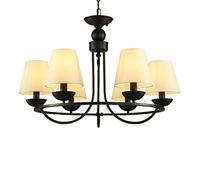 ZR98US Industrial R Adjustable Chandelier American Rural Iron Art Living Room Ceiling Vintage Restaurant Bedroom Study Bar Decoration Hanging Lamps with 6-Light Device