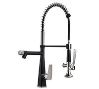 ZR98US Kitchen Faucet with Pull-Down Sprayer, ° Rotating Brass Single Handle Mixer Tap, Stylish Spring for Home & Kitchen Use
